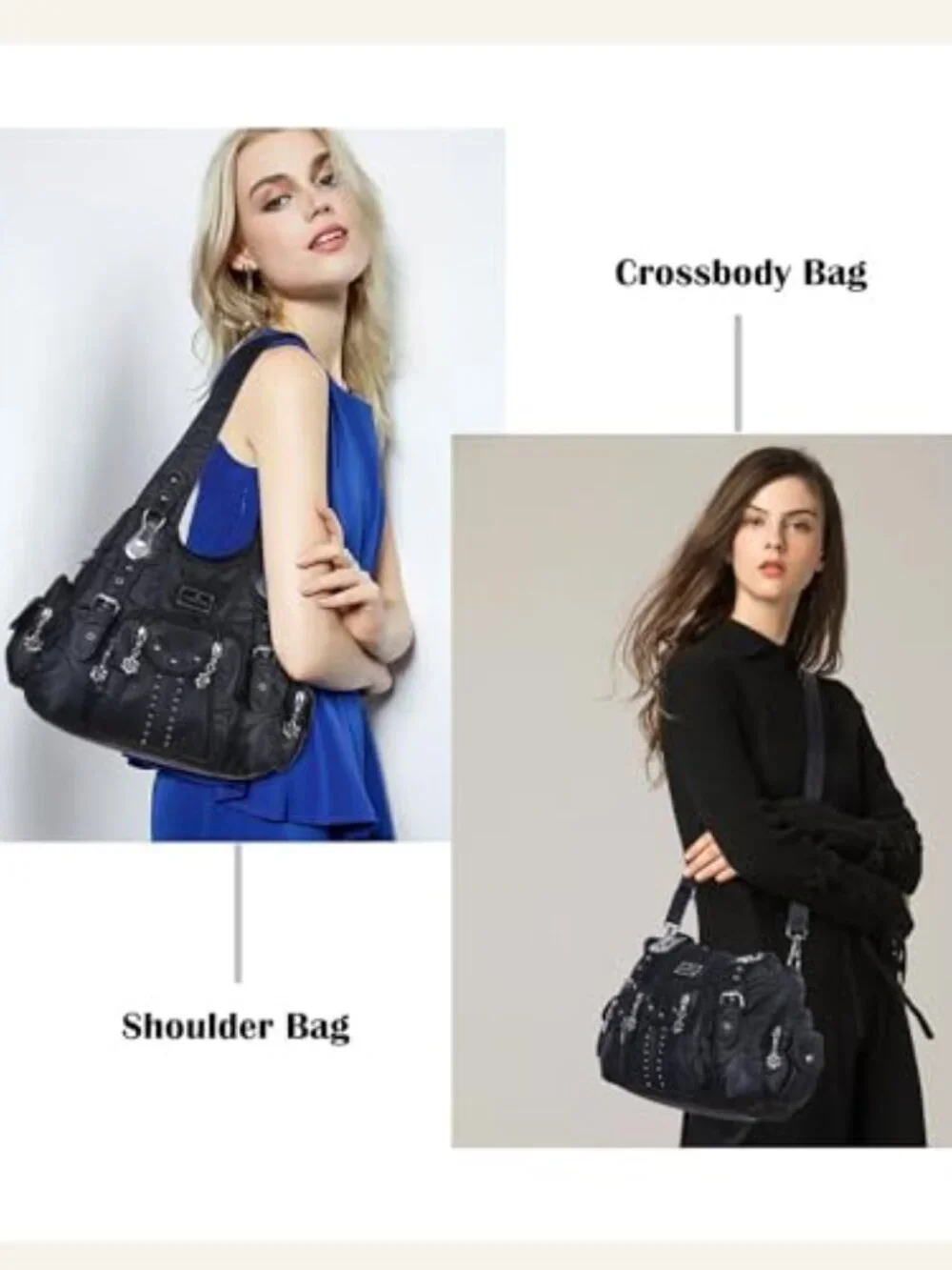 🆕 Handbags for Women Soft PU Leather Large Hobo Bags for Ladies Top Handle - Picture 6 of 8